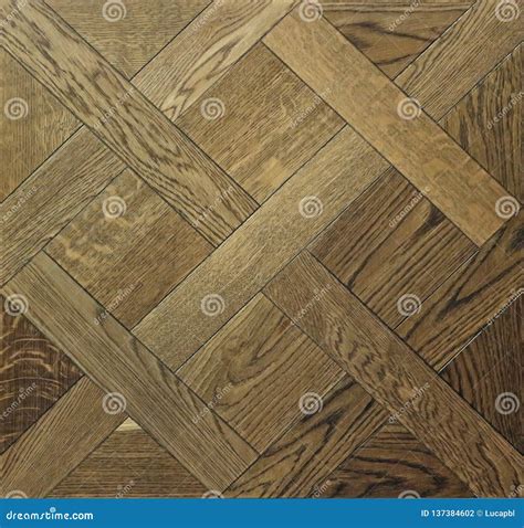 Wood Parquet Floor with Tiles Arranged in Geometric Shape. Stock Photo ...