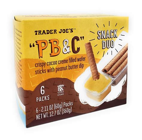 Amazon.com: Trader Joes PB&J Crispy Cocoa Creme Filled Wafer Sticks ...