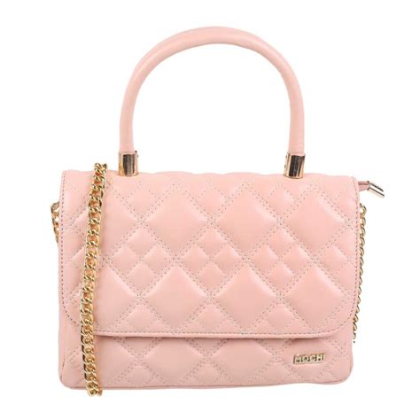 Buy Mochi Women Peach Satchel Bag Online | SKU: 66-62-80-10 – Mochi Shoes