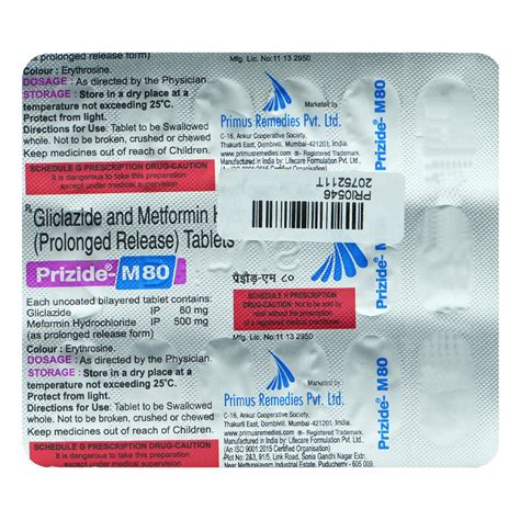 Prizide-M 80 Tablet 15's Price, Uses, Side Effects, Composition ...