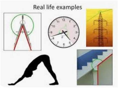 say the real life examples for reflex angle and Linear pair of angles ...