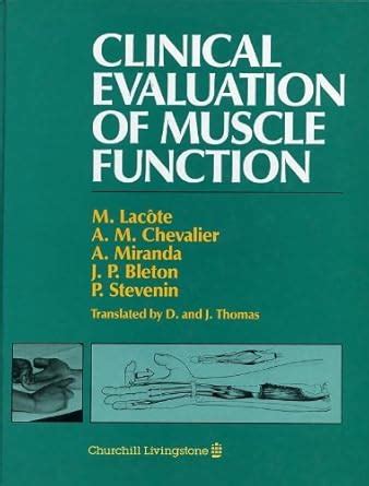 Buy Clinical Evaluation of Muscle Function Book Online at Low Prices in ...