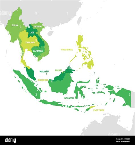 Map Southeast Asia Countries