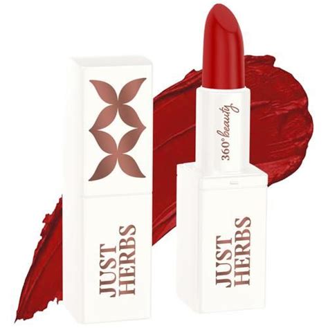 Buy Just Herbs Ayurvedic Lipstick (Half - Size) Creamy Matte Finish ...