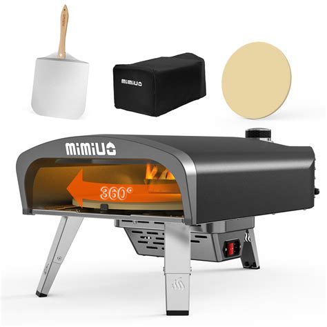 Mimiuo Outdoor Gas Fired Pizza Oven With Automatic Rotation System ...