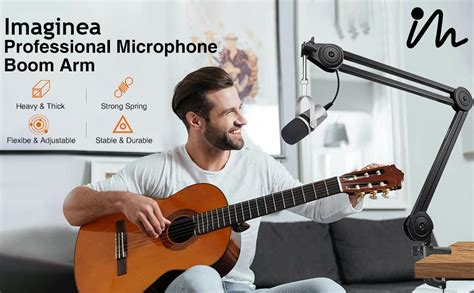 Imaginea Microphone Arm Stand Heavy Duty Suspension Mic Holder Stand ...