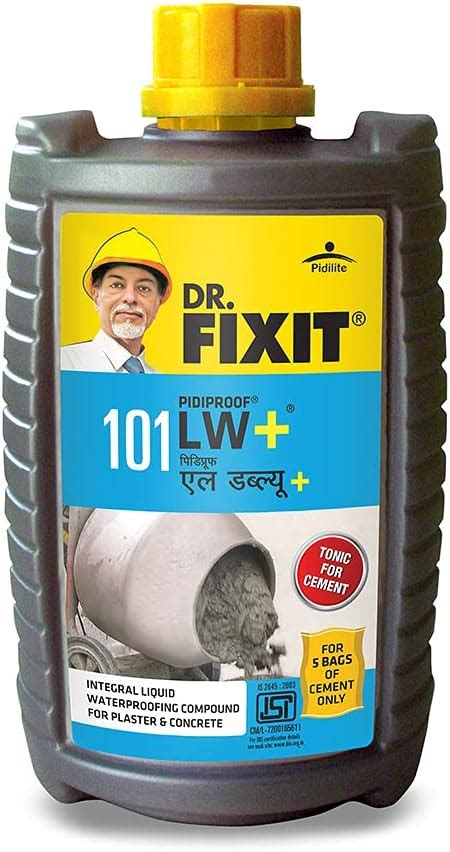 Dr.Fixit Pidiproof LW+ Integral Liquid Waterproofing Compound for ...