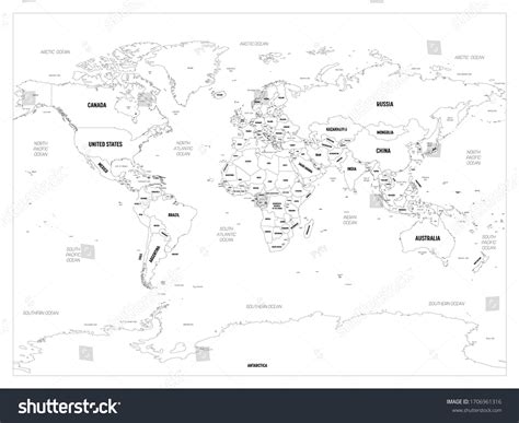 Detailed World Map Clear 的图像结果