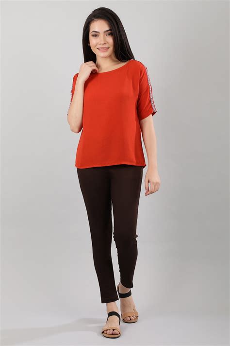 Buy Brown Solid Jeggings @ 1499 | Shop for Aurelia – shopforaureliaIn