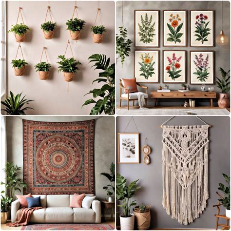 25 Boho Wall Decor Ideas for A Dreamy Bohemian Look