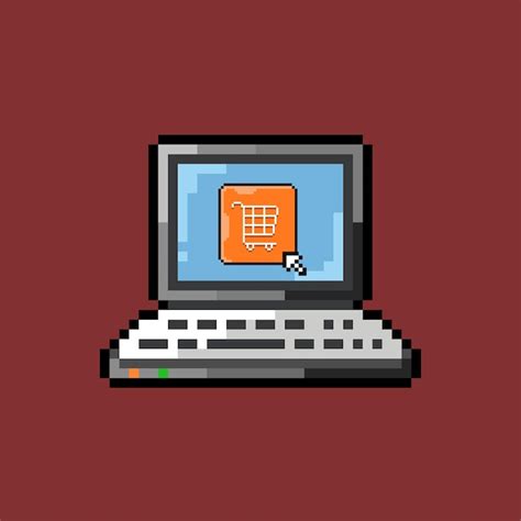 Pixel art laptop Images - Free Download on Freepik