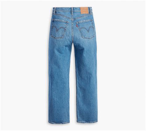 Ribcage Straight Ankle Jeans - Blue | Levi's® GB