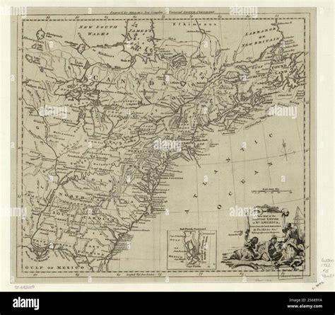 A new map of the British Empire in Nth. America, 1782 by Kitchin Thomas ...