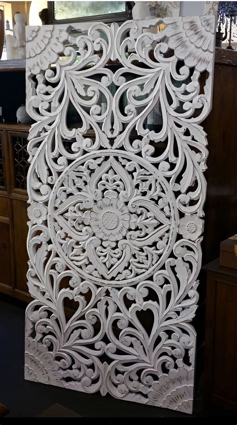 VAS Collection Home Wood Carving Jali for Wall Decor : Amazon.in: Home ...