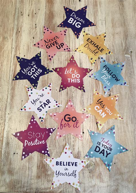 Laminated Motivational Positive Sayings for Classroom Bulletin Board ...