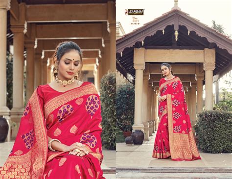 Sangam Presents Plazzo Silk Saree With Siroski Work