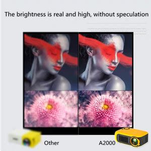 ORLOV PJ020 Portable and Compact Mini Projector with Built-in Speakers ...