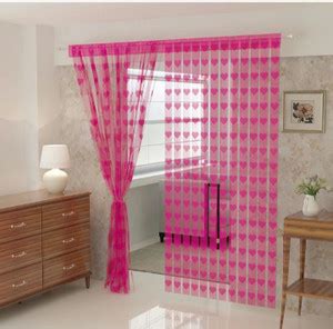 NIKITA ENTERPRISE 213 cm (7 ft) Door Polyester Semi Transparent Curtain ...