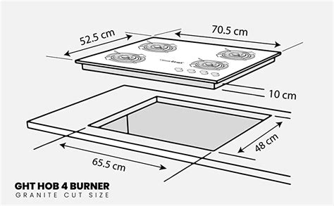 Greenchef GHT HOB Auto Ignition Glass Top Gas Stove (4 Burner) : Amazon ...