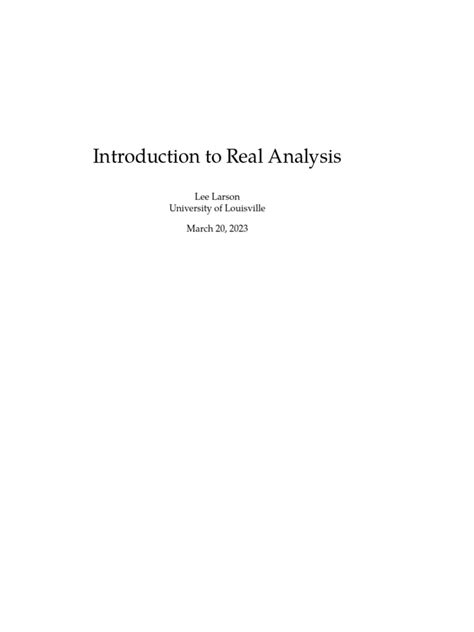 Image result for Real Analysis Tutorial