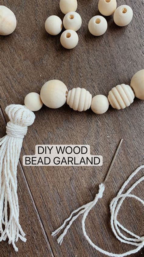 Diy wood bead garland – Artofit