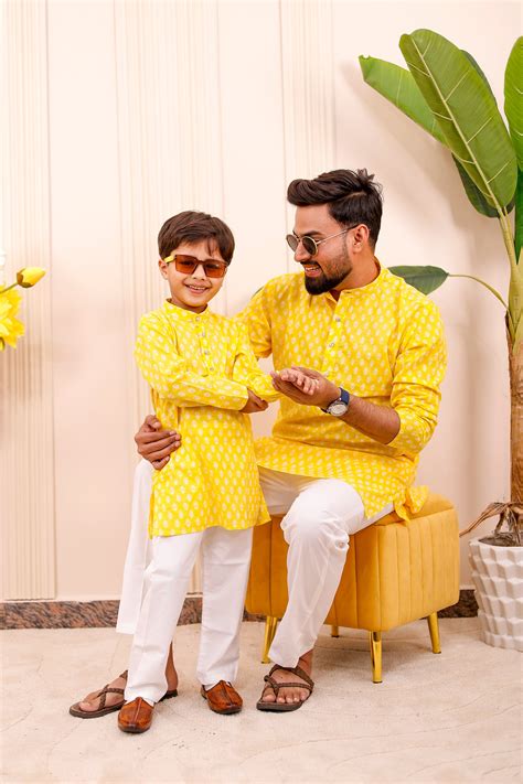 “Bright Yellow Festive Boys Kurta Pajama Outfits 🎉💛 – Stuffieland