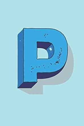Buy Letter P Monogram Notebook: Journal for Boys Wide Ruled Composition ...