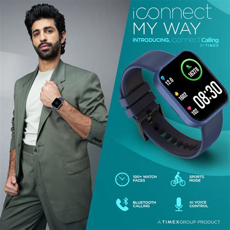Timex iConnect Calling Smartwatch|1.83 (4.64 cm) TFT Display with 240x