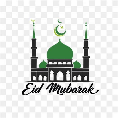 Eid Mubarak Colourful PNG Text Free