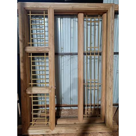 Wooden Windows - Saal Window With Grill Retail Trader from Coimbatore