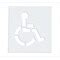Rae Pavement Stencil, Symbol, Handicap - ADA, 48 in Character Height ...