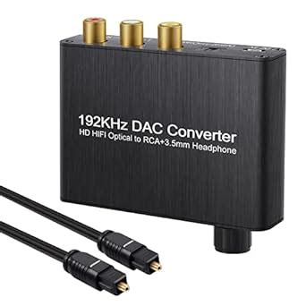 Microware Audio Decoder - Digital to Analog DAC Converter with Optical ...