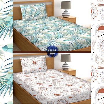 Buy Best Quality Bed Sheets Online | Single Bed Sheet | Bellacasa ...