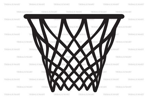 Basketball Net Clipart Black And White