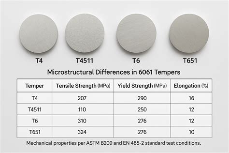 6061 Aluminum Temper Guide: T6 vs T651 Compared