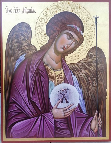 St. Michael the Archangel icon, hand painted orthodox icon, orthodox ...
