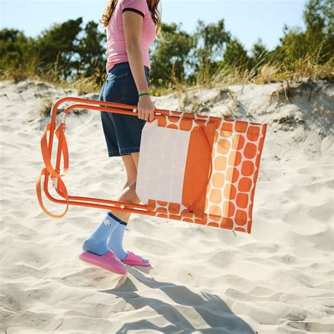 STRANDÖN beach chair, bright orange - IKEA