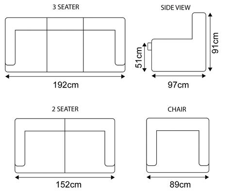 Typical Sofa Dimensions