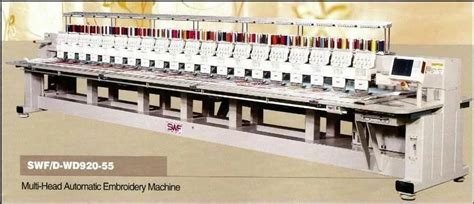 Embroidery Machines - swf Multi Heads Automatic Embroidery Machines ...
