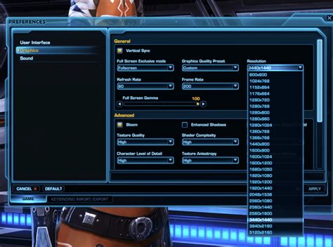 Image result for SWTOR Resolution Fix