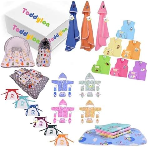 Toddylon 52 in 1 New Born Baby Complete Daily Items Combo | Maternity ...