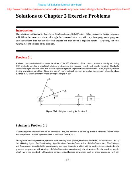 Solutions to Chapter 2 Problems - SolidWorks GCP Methods - Studocu
