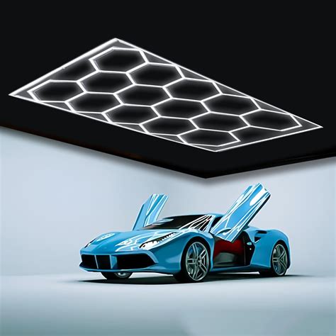 MODERN Hexagon Garage Light: Higher Brightness 720W 86400 Lumens ...