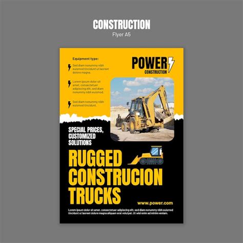 Excavator flyer Images - Free Download on Freepik