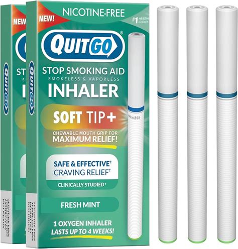Nicotine Inhaler Smokeless Inhaler With Soft Tip Chewable Mouth Grip
