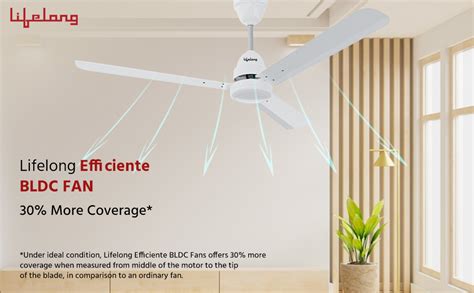 Buy Lifelong 1200mm BLDC Ceiling Fan for Home (48 Inch) - 35 Watt Smart ...