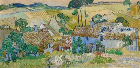 Farms Near Auvers (1890) - Vincent van Gogh - Landscape Painting ...