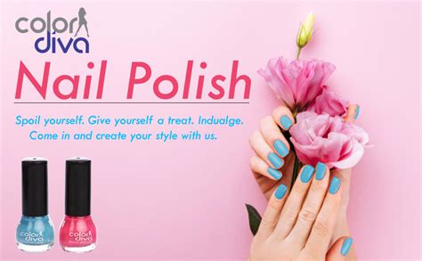 COLOR DIVA Different Color Nail Paint (Pink, Blue) Pack of 2 : Amazon ...