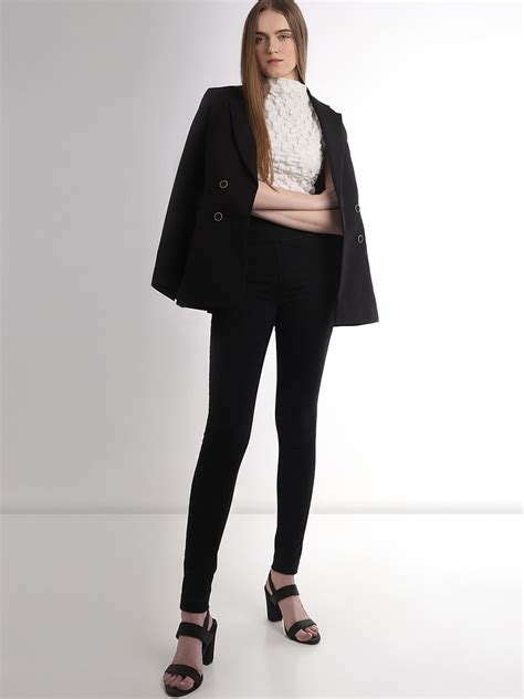 Black High Rise Jeggings