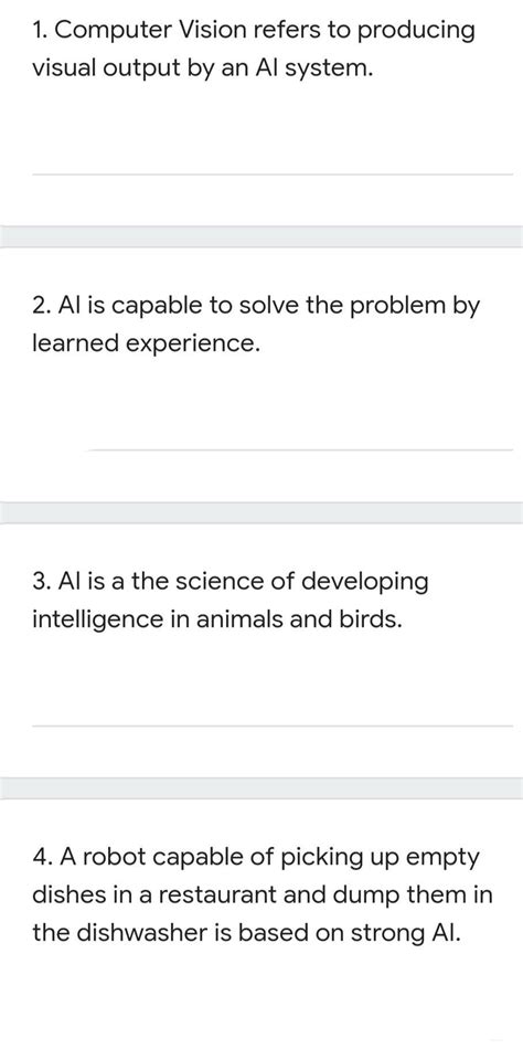 Answer the following questions in true or false These are the questions ...